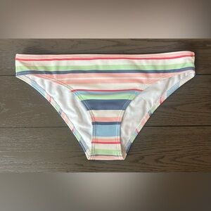 Roxy Bikini Bottoms Juniors Size XL Textured Cheeky Preppy New With Liner